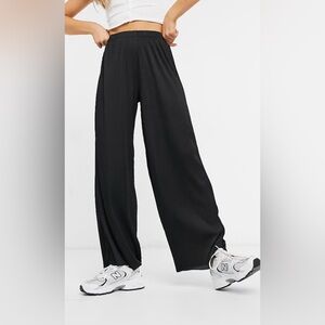 ASOS Plisse wide leg pants